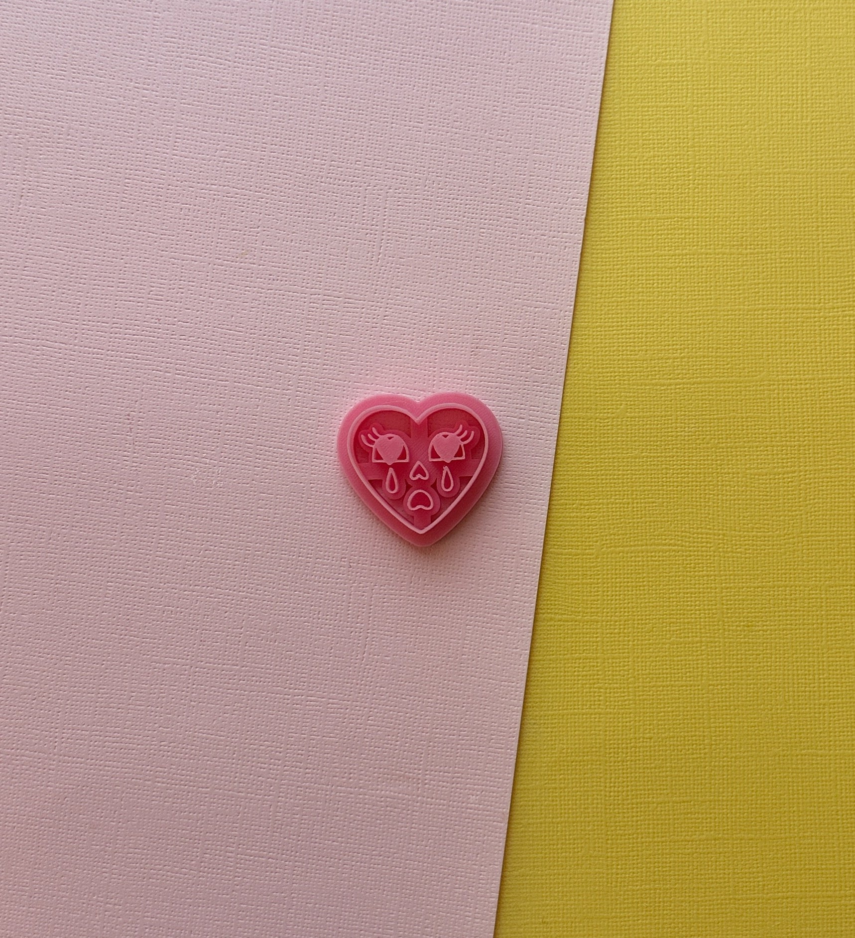 Valentine Crying Heart Clay Cutter